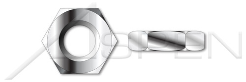 M20-1.5 DIN 439B, Metric, Hex Jam Thin Nuts, Left-Hand Thread, A4 Stainless Steel