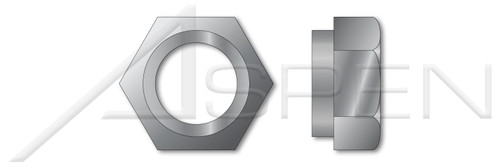 1-3/8"-6 All Metal Prevailing Torque Lock Nuts, Collar Style Grade-C, Stover Alternative, Medium Carbon Steel, Cadmium Plated and Waxed