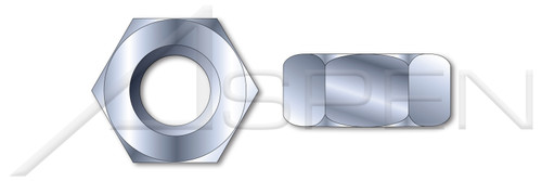 1-3/8"-12 Hex Finished Nuts, Steel, Zinc Plated