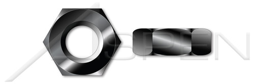 3/8"-16 Hex Machine Screw Nuts, Steel, Black Oxide