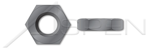 9/16"-18 Hex Jam Thin Nuts, Steel