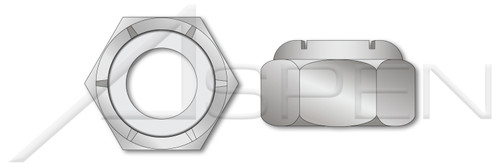 3/8"-16 Hex Nylon Insert Stop Lock Nuts, NM and NE Standard Series, Aluminum