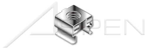 #10-24 X 0.064"-0.105" Cage Nuts, Stainless Steel