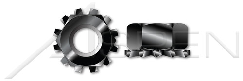 1/4"-20 K Lock Keps Nuts, 18-8 Stainless Steel, Black Oxide