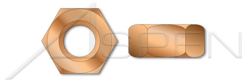 7/8"-9 Hex Finished Nuts, Silicon Bronze