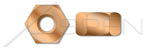 1-1/4"-7 Hex Heavy Nuts, Silicon Bronze