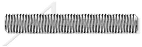 M8-1.25 X 45mm DIN 976-1, Metric, Studs, Full Thread, A2 Stainless Steel