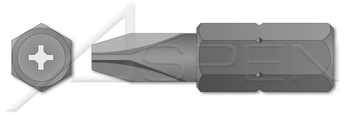 #2 X 1-1/2", A/F=1/4" Insert Bits, Phillips Drive