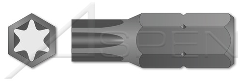 #15 X 1", A/F=1/4" Insert Bits, 6Lobe Torx(r) Generic Alternative