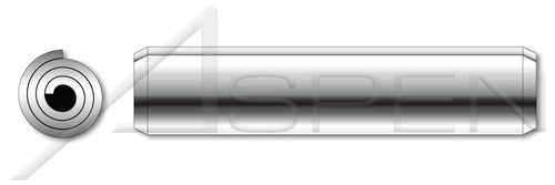 M4 X 30mm ISO 8750, Metric, Coiled Spring Pins, 301 Stainless Steel