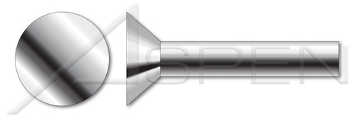 3/16" X 1/2" Solid Rivets, Flat Countersunk Head, Stainless Steel