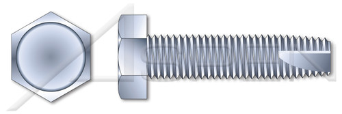 #10-32 X 3/4" Thread-Cutting Screws, Type "23", Indented Hex Head, Steel, Zinc Plated and Baked