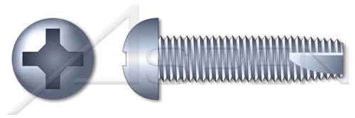 #6-32 X 3/8" Thread-Cutting Screws, Type "23", Round Phillips Drive, Steel, Zinc Plated
