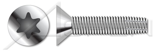 1/4"-20 X 1-1/2" Thread Cutting Screws, Type "F", Flat Head 6Lobe Torx(r) Drive, Stainless Steel