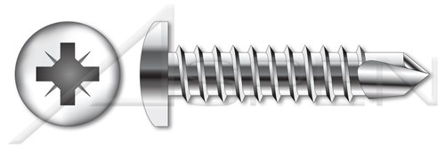 M4.8 X 19mm DIN 7504 Type M, Metric, Self-Drilling Screws, Pan Pozidriv Alternative Drive, A2 Stainless Steel