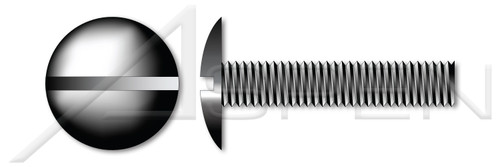 1/4"-20 X 1" Machine Screws, Truss Slot Drive, Full Thread, Steel, Black Oxide