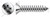 M4.2 X 19mm DIN 7982 / ISO 7050, Metric, Self-Tapping Sheet Metal Screws, Flat Pozidriv Alternative Drive, Full Thread, A4 Stainless Steel