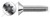 M4-0.7 X 10mm DIN 7500 Type ME, Metric, Thread Rolling Screws, Flat Head 6Lobe Torx(r) Drive, A2 Stainless Steel