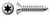 M5.5 X 16mm ISO 14587, Metric, Self-Tapping Sheet Metal Screws, Oval Head 6Lobe Torx(r) Drive, A2 Stainless Steel