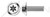 M3-0.5 X 10mm ISO 7380-2, Metric, Flanged Button Head Cap Screws, 6Lobe Torx(r) Drive, Full Thread, A2 Stainless Steel
