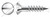 M6 X 45mm DIN 95, Metric, Wood Screws, Oval Slot Drive, A4 Stainless Steel