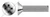 M1.6-0.35 X 4mm DIN 965 / ISO 7046, Metric, Machine Screws, Flat Pozidriv Alternative Drive, Full Thread, A2 Stainless Steel