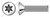 M3-0.5 X 20mm ISO 14584, Metric, Machine Screws, Oval Head 6Lobe Torx(r) Drive, A2 Stainless Steel