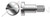 M5-0.8 X 4mm DIN 923, Metric, Machine Screws, Pan Slot Head with Shoulder, 303 Stainless Steel