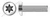 M4-0.7 X 8mm ISO 14583, Metric, Machine Screws, Pan 6Lobe Torx(r) Drive, A2 Stainless Steel