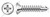 #8-18 X 3/4" Self-Drilling Screws, Oval Phillips Drive, 410 Stainless Steel