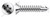 #8 X 1" Self-Drilling Screws, Flat Phillips Drive, AISI 410 Stainless Steel