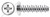 #10 X 1/2" Hi-Lo Self-Tapping Sheet Metal Screws, Pan Phillips Drive, Full Thread, Stainless Steel
