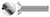 #5-40 X 3/16" Machine Screws, Flat Undercut Slot Drive, 82 Degree Countersink, Full Thread, Stainless Steel