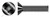 #12-24 X 5/8" Machine Screws, Flat Phillips Drive, 82 Degree Countersink, Full Thread, 18-8 Stainless Steel, Black Oxide