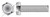 #5-40 X 7/16" Machine Screws, Indented Hex Head, Full Thread, Stainless Steel