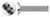 #6-32 X 3/16" Machine Screws, Flat 100 Degree Undercut Phillips Drive, 100 Degree Countersink, Full Thread, Stainless Steel