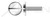 M6-1.0 X 12mm DIN 921, Metric, Machine Screws, Large Pan Head, Slotted Drive, Full Thread, 303 Stainless Steel