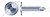 #4-24 X 3/8" Self-Drilling Screws, Modified Truss Phillips Drive, Steel, Zinc Plated and Baked