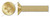 #4-40 X 1/2" Machine Screws, 100 Degree Flat Head Phillips Drive, Steel, Yellow Cadmium Plating, MS24693, DFARS