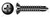 #8 X 1-1/4" Self-Drilling Screws, Oval Phillips Drive, Steel, Black Oxide and Oil