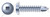 #10 X 3/8" Self-Drilling Screws, Pan Square Drive, Steel, Zinc Plated and Baked