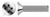 3/8"-16 X 1" Machine Screws, Flat Phillips Drive, Coarse Thread, Stainless Steel, MS51959, NAMS 51959, DFARS