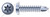 #6 X 1/2" Self-Drilling Screws, Pan 6Lobe Torx(r) Drive, Steel, Zinc Plated and Baked