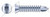#8 X 3" Self-Drilling Screws, Flat Trim Head Square Drive, Steel, Zinc Plated and Baked