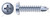 #8-18 X 3/4" Self-Drilling Screws, Pan Phillips Drive, Serrated, Steel, Zinc Plated and Baked