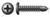 #12 X 1-1/2" Self-Drilling Screws, Pan Phillips Drive, Steel, Black Zinc and Baked