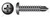 #12 X 1-1/4" Self-Drilling Screws, Pan Phillips Drive, Steel, Black Zinc and Baked