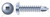 #8 X 5/8" Self-Drilling Screws, Pan Square Drive, Steel, Zinc Plated and Baked