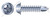 #10-16 X 1-1/4" Self-Drilling Screws, Round Washer Head Phillips Drive, Steel, Zinc Plated and Baked