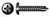 #10 X 1/2" Self-Drilling Screws, Pan Phillips Drive, Steel, Black Oxide